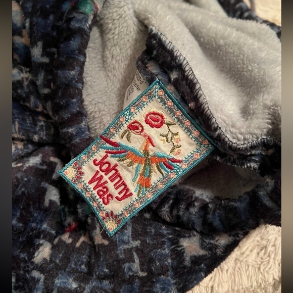 Johnny was fleece bag sling XL $90 boho spring floral bookbag backpack casual - Picture 3 of 5